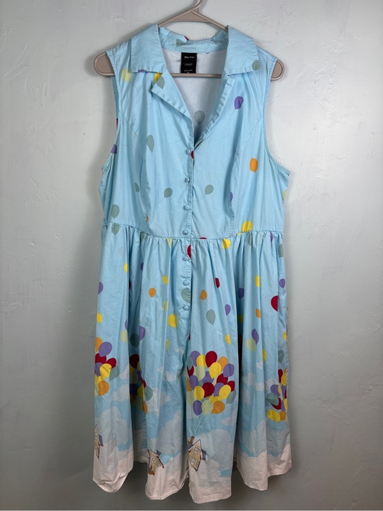 Her Universe Dresses & Skirts - Her Universe Disney Pixar UP Light Blue Balloon-Print Midi Dress